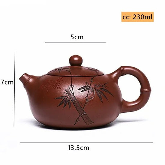 230ml Authentic Yixing Purple Clay Teapot Master Handmade Xishi Kettle Custom Beauty Tea Infuser Chinese Zisha Tea Accessories - China Tea Store