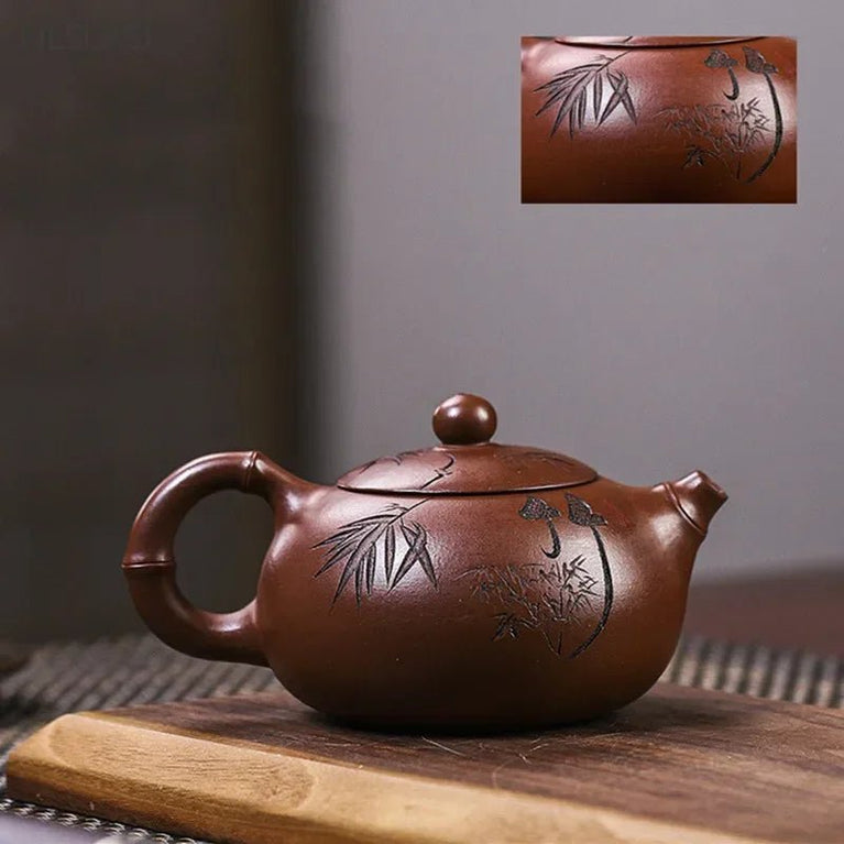 230ml Authentic Yixing Purple Clay Teapot Master Handmade Xishi Kettle Custom Beauty Tea Infuser Chinese Zisha Tea Accessories - China Tea Store