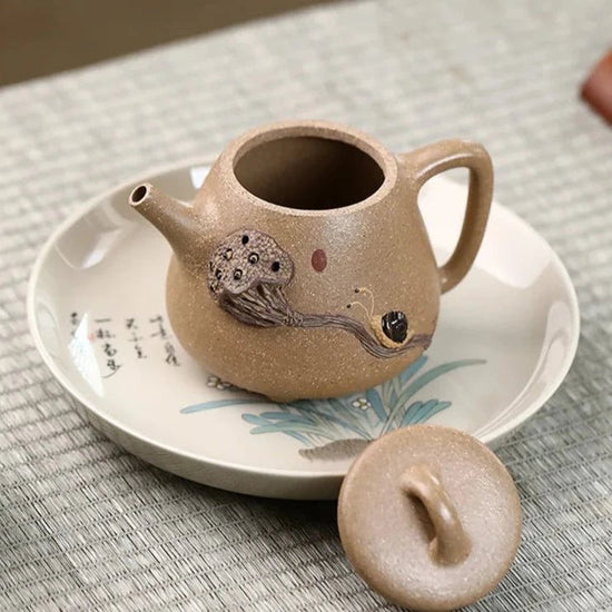 230ml Raw Ore Section Mud High Stone Scoop Tea Pot Boutique Yixing Purple Clay Teapot Home Customized Tea Maker Tea Set Supplies - China Tea Store