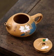 230ml Yixing Purple Clay Teapot Raw Ore Gold Section Mud Stone Scoop Kettle Hand - painted Beauty Tea Pot Traditional Tea Infuser - China Tea Store