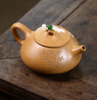 230ml Yixing Purple Clay Teapot Raw Ore Gold Section Mud Stone Scoop Kettle Hand - painted Beauty Tea Pot Traditional Tea Infuser - China Tea Store