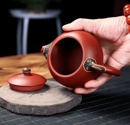 240ml Antique Yixing Purple Clay Tea Pot Handmade Dahongpao Xishi Teapot Chinese Beauty Filter Infuser Zisha Teaset Tea Ceremony - China Tea Store