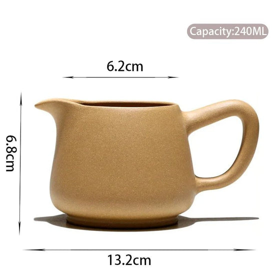 240ml Authentic Yixing Purple Clay Fair Cup Cha Hai Master Handmade Teacup Household Teaware Chinese Zisha Tea Set Accessories - China Tea Store