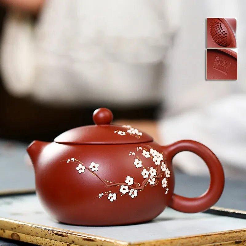 240ml Authentic Yixing Purple Clay Teapots Famous Handmade Xishi Tea Pot Ball Shaped Infuser Beauty Kettle Zisha Tea Set Gifts - China Tea Store