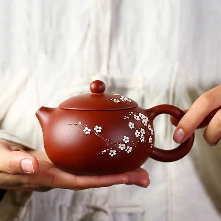 240ml Authentic Yixing Purple Clay Teapots Famous Handmade Xishi Tea Pot Ball Shaped Infuser Beauty Kettle Zisha Tea Set Gifts - China Tea Store