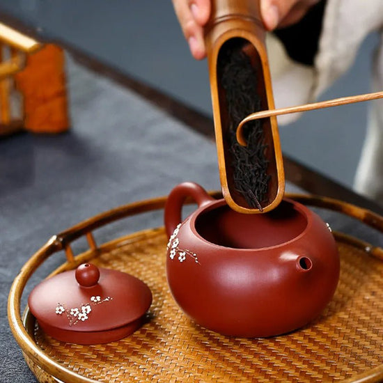 240ml Authentic Yixing Purple Clay Teapots Famous Handmade Xishi Tea Pot Ball Shaped Infuser Beauty Kettle Zisha Tea Set Gifts - China Tea Store