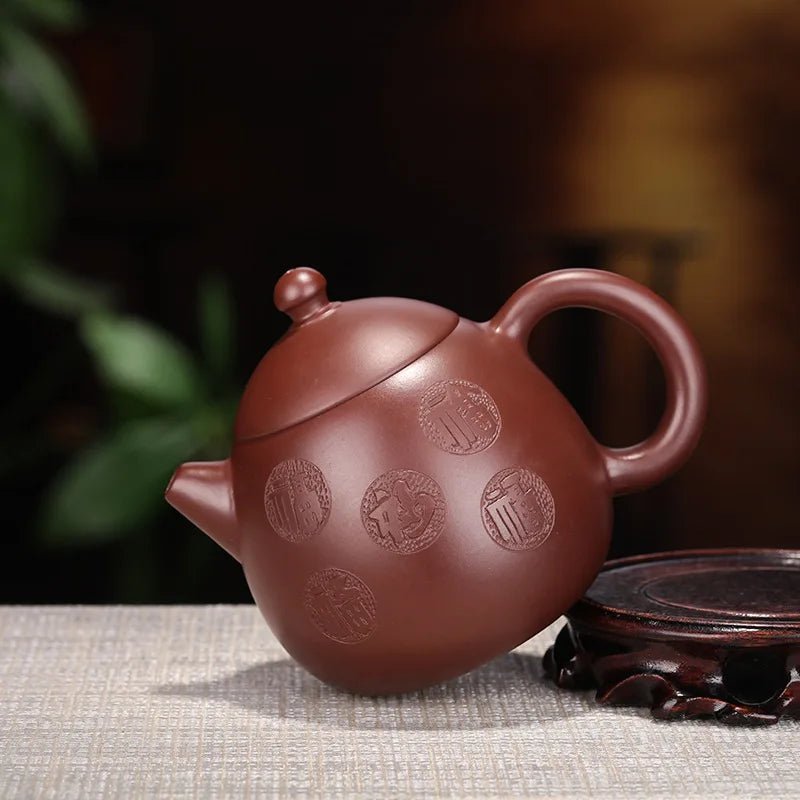 240ml Raw Ore Zhu Mud Dragon Egg Teapot Chinese Yixing Purple Clay Tea Pot Household Filter Beauty Tea Kettle Customized Teaware - China Tea Store