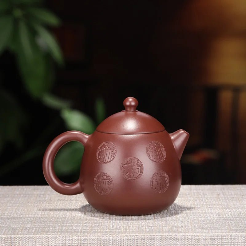 240ml Raw Ore Zhu Mud Dragon Egg Teapot Chinese Yixing Purple Clay Tea Pot Household Filter Beauty Tea Kettle Customized Teaware - China Tea Store