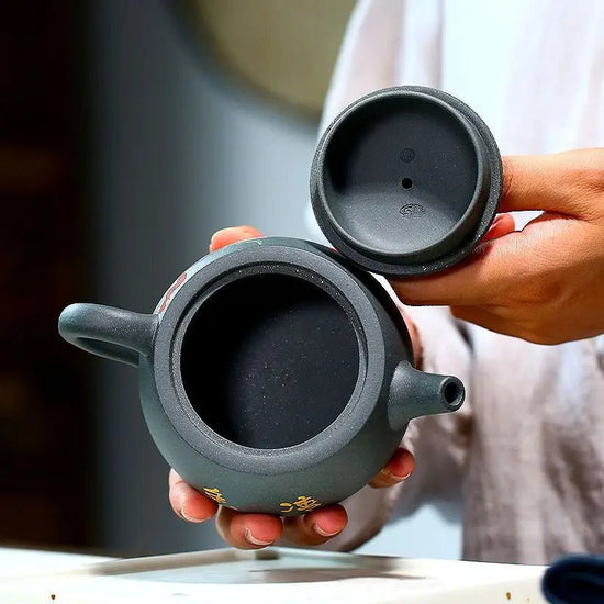 240ml Yixing Purply Clay Teapot Chinese Kongfu Tea Pots Filter Stone Scoop Teapot Kettle Raw Ore Handmade Tea Set - China Tea Store