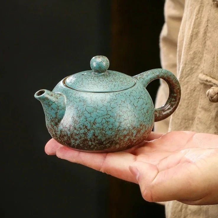 250ml Japanese Crude Pottery Xishi Teapot Retro Ceramic Tea Infuser Handmade Ball Hole Filter Beauty Teapot Household Teaware - China Tea Store