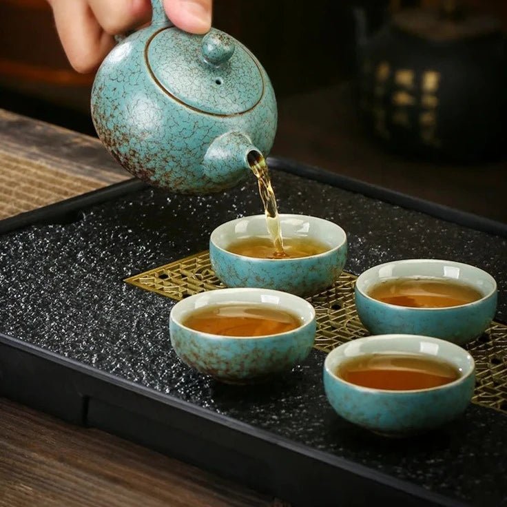 250ml Japanese Crude Pottery Xishi Teapot Retro Ceramic Tea Infuser Handmade Ball Hole Filter Beauty Teapot Household Teaware - China Tea Store