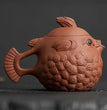 250ml Puffer Fish Purple Clay Pot Handmade Teapots Kung Fu Teaware Kettle Ornaments Tea Pets Ceramics Tea Pots Tea Making Tools - China Tea Store