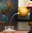 250ML Small Capacity Real Handmade Yixing Kettle Raw Ore Duan Mud Clay Teapot Golden Teaware Kun Fu Zisha Tea Pot - China Tea Store