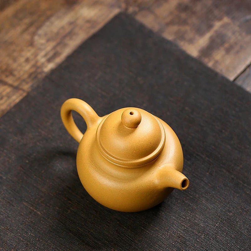 260ML Real Handmade Yixing Kettle Chinese Raw Ore Luxury Clay Teapot Pu'er Tea Set Spherical Tea Pot Kung Fu Zisha Teaware - China Tea Store