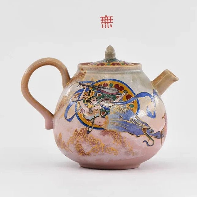 280ml Chinese Dunhuang Cultural Teapot Dance Hostess Art Pot Tea Soaking Kettle with Ball Hole Tea Services Supplies Collection - China Tea Store