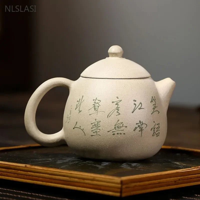 280ml Chinese Yixing Purple Clay Teapot Hand - painted Dragon's Egg Tea Pot Customized Filter Tea Infuser Zisha Beauty Tea Set - China Tea Store