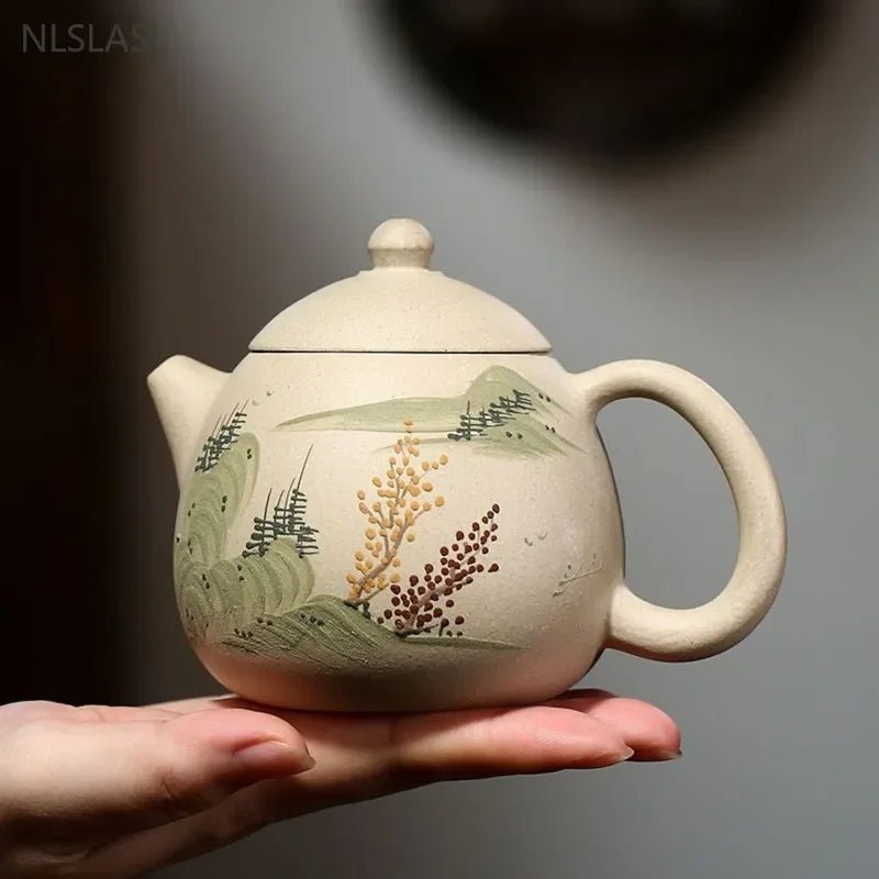 280ml Chinese Yixing Purple Clay Teapot Hand - painted Dragon's Egg Tea Pot Customized Filter Tea Infuser Zisha Beauty Tea Set - China Tea Store