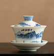 300ml Antique Blue and White Gaiwan Retro Dargon Cup Saucer Tea Tureen Chinese Tea Maker Cover Bowl Tea Services Supplies Craft - China Tea Store