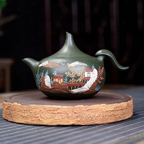 300ml Yixing Famous Purple Clay Teapots Handmade Flyer Pot Raw Ore Green Mud Beauty Kettle Chinese Zisha Tea Set Exquisite Gifts - China Tea Store