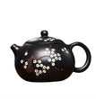 350ml Hand - painted Plum Blossom Xishi Teapot Yixing Purple Clay Tea Pot Antique Black Gold Sand Beauty Kettle Zisha Teaware - China Tea Store