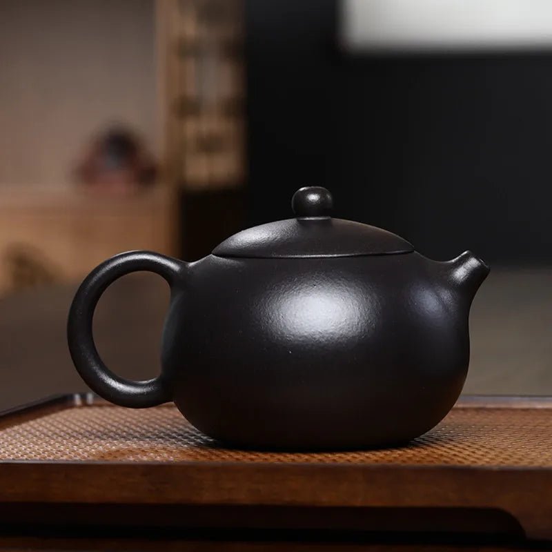 350ml Hand - painted Plum Blossom Xishi Teapot Yixing Purple Clay Tea Pot Antique Black Gold Sand Beauty Kettle Zisha Teaware - China Tea Store