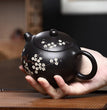 350ml Hand - painted Plum Blossom Xishi Teapot Yixing Purple Clay Tea Pot Antique Black Gold Sand Beauty Kettle Zisha Teaware - China Tea Store