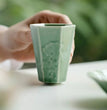 70ml Boutique Yue Kiln Celadon Ceramic Teacup Relief Taihu Stone Master Cup Household Smelling Personal Cup with Coaster Set - China Tea Store