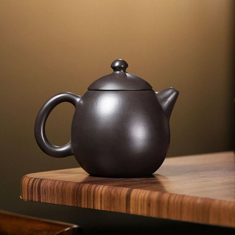 90ml Chinese Yixing Small Capacity Purple Clay Teapot Handmade Dragon Egg Tea Pot Raw Ore Black Mud Kettle Zisha Tea Set Teaware - China Tea Store