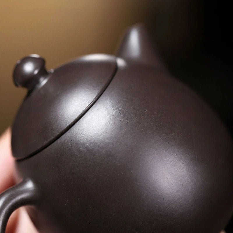 90ml Chinese Yixing Small Capacity Purple Clay Teapot Handmade Dragon Egg Tea Pot Raw Ore Black Mud Kettle Zisha Tea Set Teaware - China Tea Store