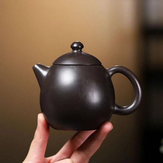 90ml Chinese Yixing Small Capacity Purple Clay Teapot Handmade Dragon Egg Tea Pot Raw Ore Black Mud Kettle Zisha Tea Set Teaware - China Tea Store