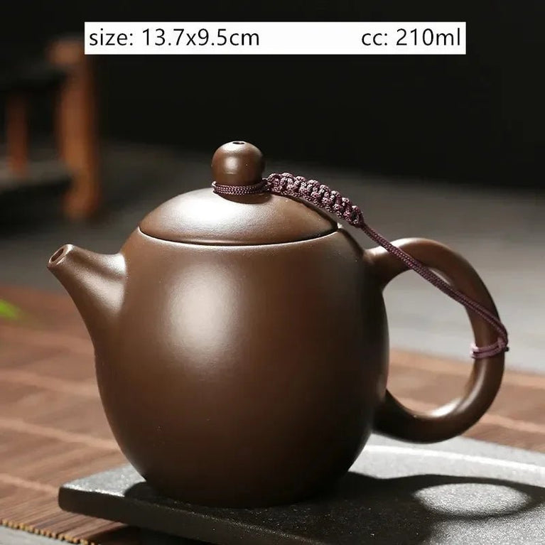 Antique Yixing Purple Clay Tea Pot Raw Ore Zhu Mud Beauty Kettle Chinese Zisha Tea Set Customized Ball Hole Filter Teapot - China Tea Store