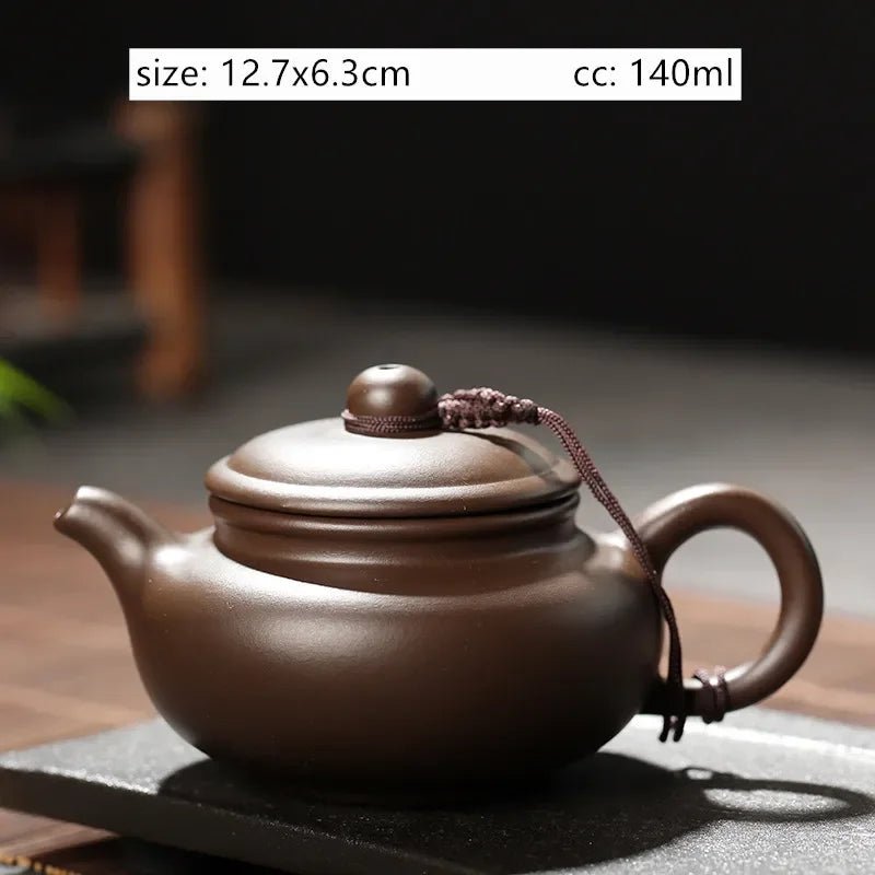 Antique Yixing Purple Clay Tea Pot Raw Ore Zhu Mud Beauty Kettle Chinese Zisha Tea Set Customized Ball Hole Filter Teapot - China Tea Store