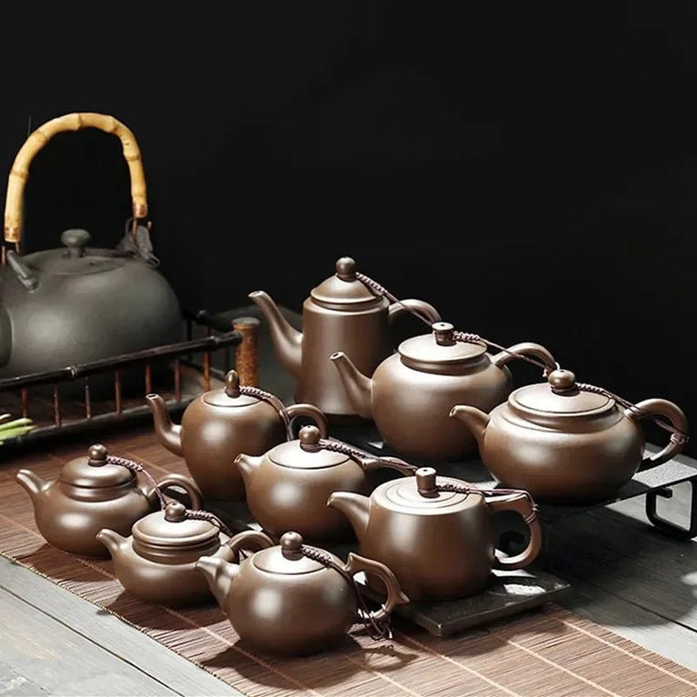 Antique Yixing Purple Clay Tea Pot Raw Ore Zhu Mud Beauty Kettle Chinese Zisha Tea Set Customized Ball Hole Filter Teapot - China Tea Store