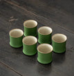 Bamboo Joint Tea Cup Stoneware Green Glaze Master Cup Rising Step By Step Ceramics Creativity Cup - China Tea Store