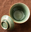 Celadon Hand Carved Gaiwan For Tea Pottery Tureen With Lid Green Teaware Kung Fu Tea Ceremony Set Coffee Cups Tea Bowls Chawan - China Tea Store