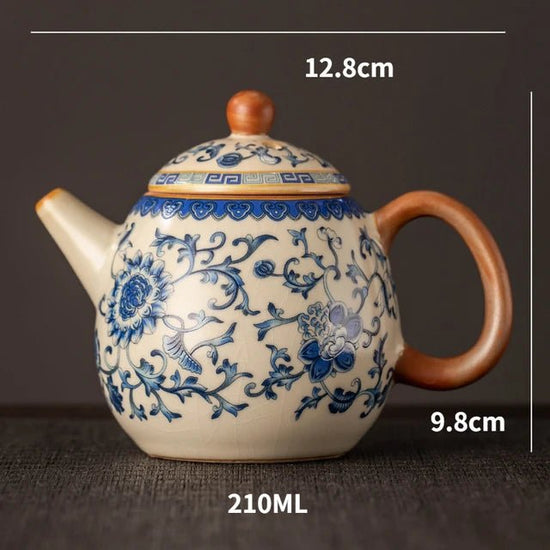 Celadon Ru Kiln Xishi Teapot Set Single Pot Tea Brewer Household High - grade Ceramic Kung Fu Tea Set - China Tea Store