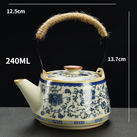 Celadon Ru Kiln Xishi Teapot Set Single Pot Tea Brewer Household High - grade Ceramic Kung Fu Tea Set - China Tea Store