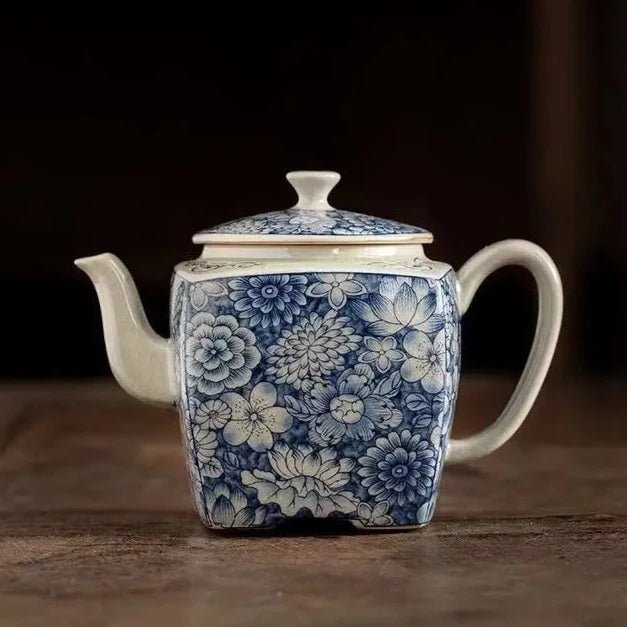 Ceramic Opening Blue and White Kettle Chinese Pottery Teapot Tea Ceremony Set Milk Oolong Tea Tie Guan Yin Jasmine Teaware Type - China Tea Store