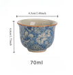 Ceramic Teacup Zen Retro Lapis Lazuli Master Cup Tea Set Tea Ceremony Accessories Antique Ru Kiln Ice Crackle - China Tea Store