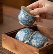 Ceramic Teacup Zen Retro Lapis Lazuli Master Cup Tea Set Tea Ceremony Accessories Antique Ru Kiln Ice Crackle - China Tea Store