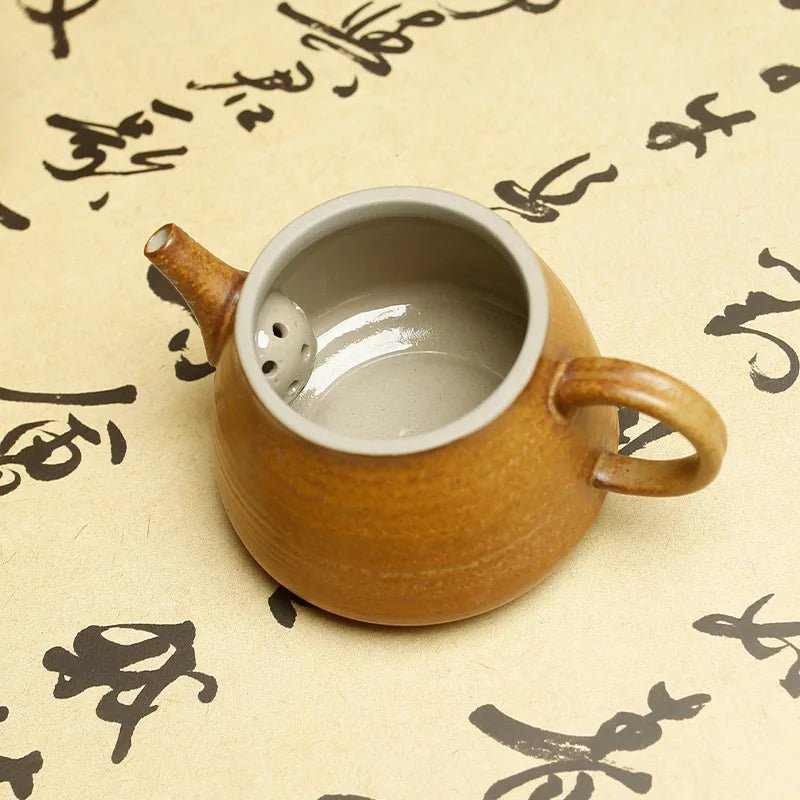 Chai Shao Retro Tea Pot Coarse Pottery Dragon Handle Pot Ceramic Kung Fu Tea Set Household Tea Pot - China Tea Store