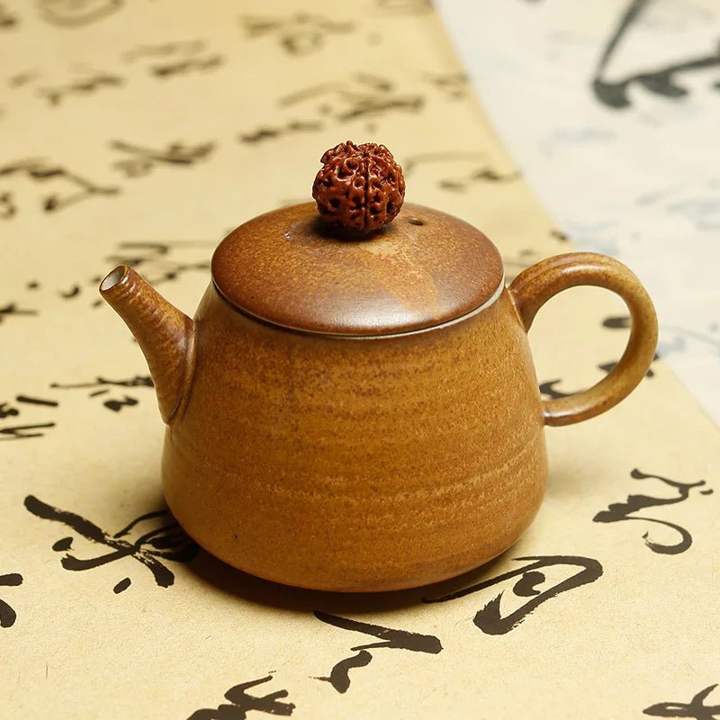 Chai Shao Retro Tea Pot Coarse Pottery Dragon Handle Pot Ceramic Kung Fu Tea Set Household Tea Pot - China Tea Store