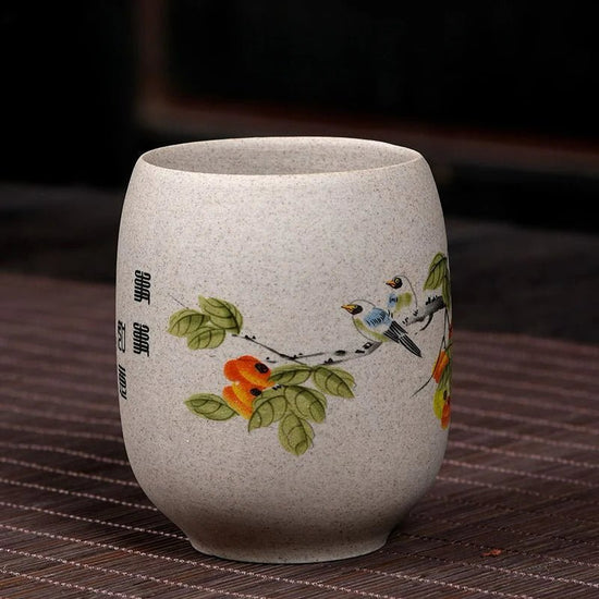 CHANSHOVA 175ml Chinese retro style Handpainted Flowers and plants Ceramic Teacup China Coarse pottery Tea cup Coffee cups H393 - China Tea Store