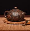 China Jianshui (Not Yixing) Purple Clay Black Ceramic Handmade Full Carving Teapot Kettle Porcelain Kung Fu Tea Set Drinkware - China Tea Store