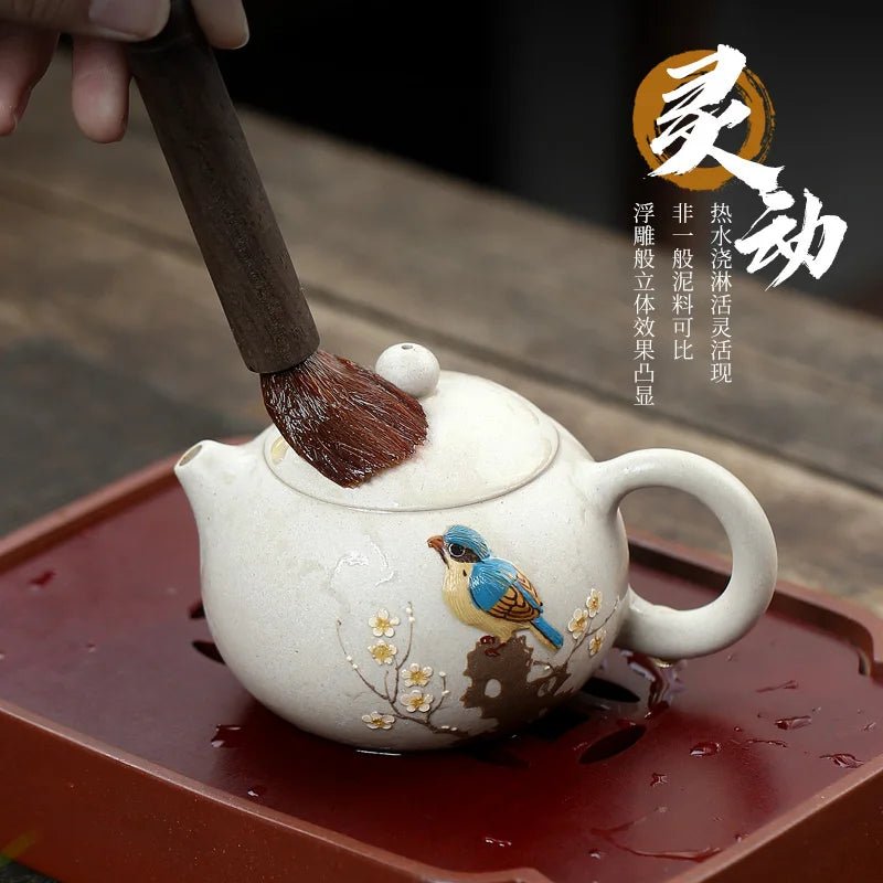 China Yixing Purple Clay Teapot Pure Handmade Pot Magpie Wangmei Shih Tzu 250cc Home Dining Drink Teaware Chinese Tea Accessory - China Tea Store