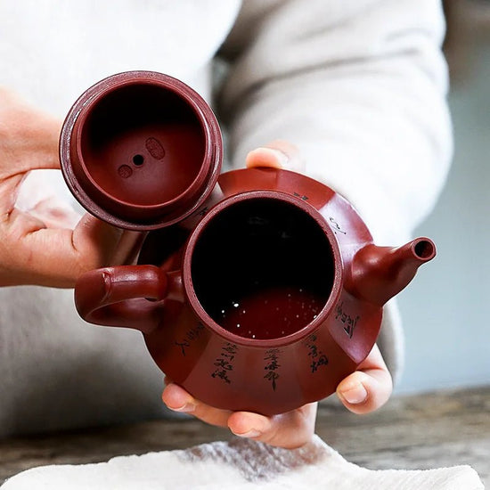 Chinese 220ml Yixing Clay Tea Pot Kungfu Hand Made Pot Dahongpao Mud Tea Set Teapots Purple Clay Kettle - China Tea Store