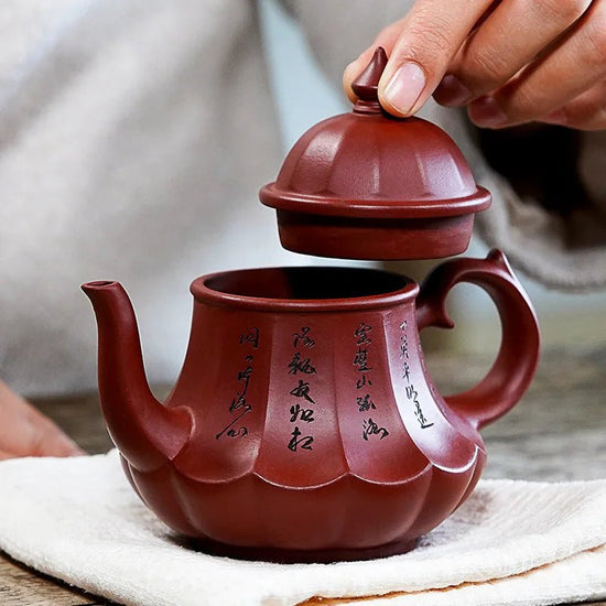 Chinese 220ml Yixing Clay Tea Pot Kungfu Hand Made Pot Dahongpao Mud Tea Set Teapots Purple Clay Kettle - China Tea Store