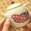 Chinese arowana teapot ceramic household teacup single pot tea machine Chinese retro kung fu tea set - China Tea Store