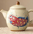 Chinese arowana teapot ceramic household teacup single pot tea machine Chinese retro kung fu tea set - China Tea Store