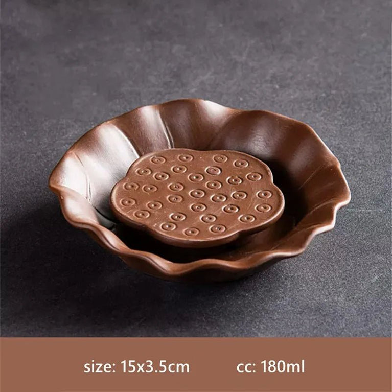 Chinese Purple Clay Tea Tray Household Water Storage Type Tea Sea Creative Zisha Pot Bearing Antique Tea Set Trays Decorative - China Tea Store